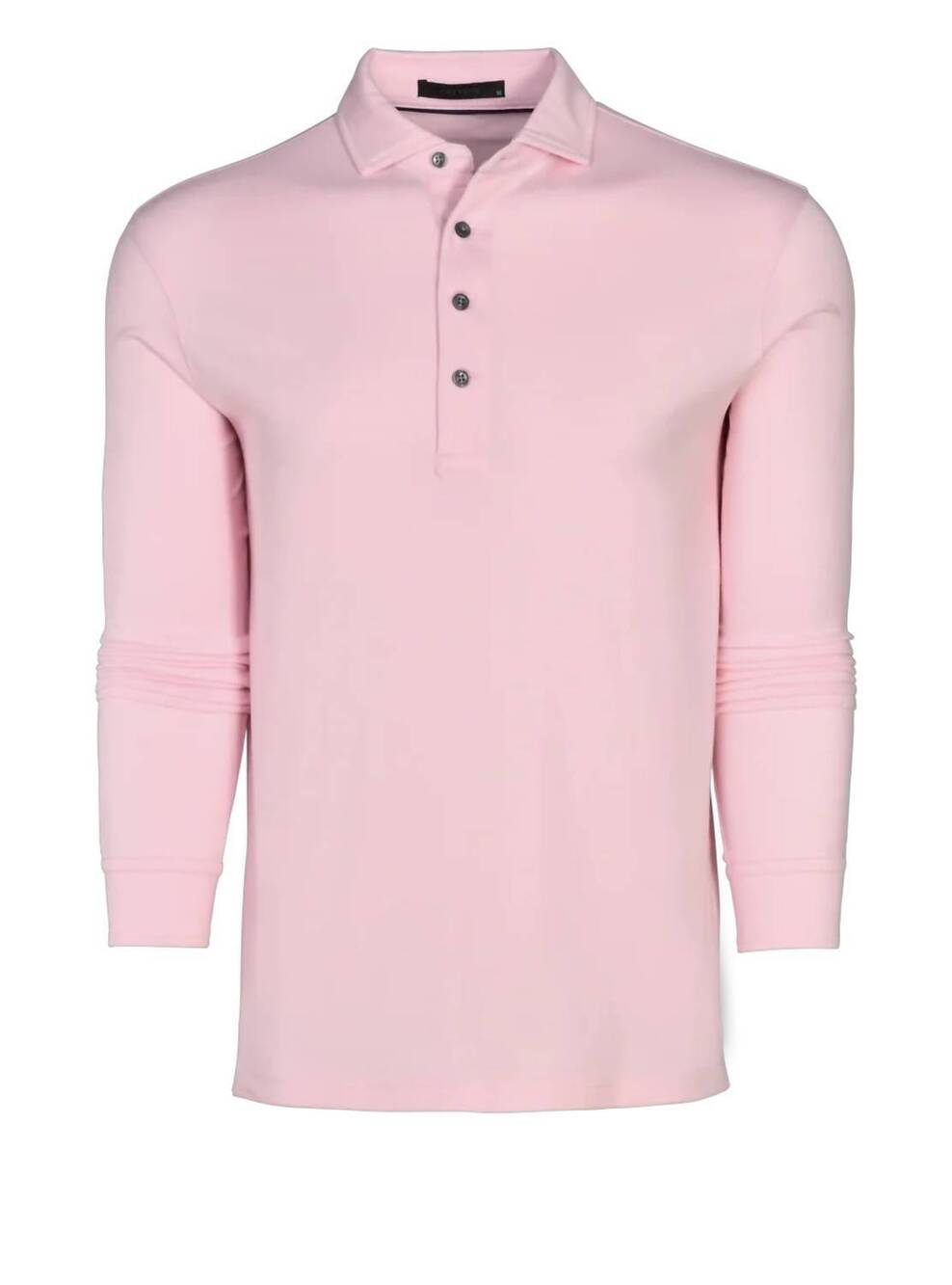 NEW GREYSON CLOTHIERS men's omaha long sleeve polo in pink sky